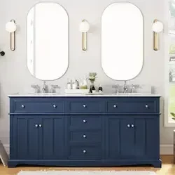 bathroom cabinets - blue
